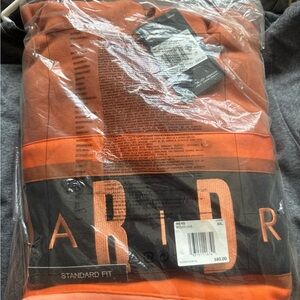 Jordan Orange and Black Sweatshirt